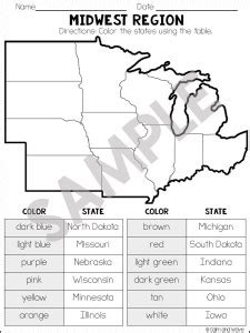 united states regions worksheets  printables homeschool