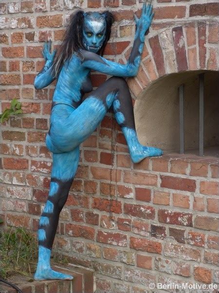 Body Painting Blue Body Paingiting Horor