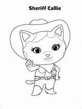 Callie Sheriff sketch template