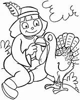 Coloring Pages Thanksgiving Girl Indian Turkey C182 Girls Color Admit Dependence Thanks Printable Getcolorings Print Getdrawings Face sketch template