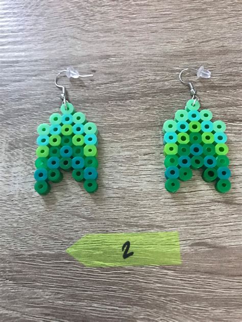 perler bead earrings etsy