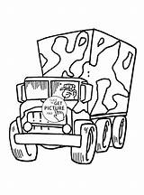 Army Coloring Pages Vehicle Getcolorings Vehicles sketch template