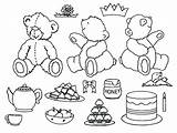 Teddy Picnic Bear Coloring Pages Bears Printable Colouring Getcolorings Sheets Cute Print Getdrawings sketch template
