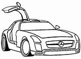 Mercedes Sls Carscoloring sketch template
