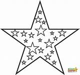 Star Coloring Pages Shape Christmas Tree Printable Choose Board Kids Sheets sketch template