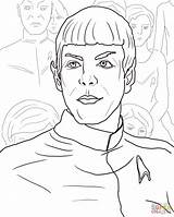 Trek Star Coloring Pages Spock Darkness Drawing Into Printable Template Getdrawings sketch template