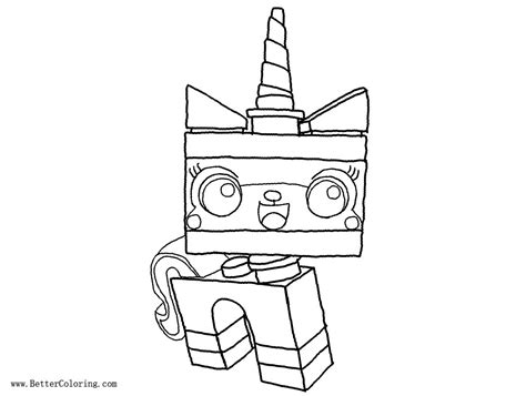 unikitty coloring pages lineart  zeochangling  printable