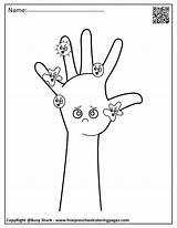 Coloring Germs Pages Washing Hand Preschool Hands Kids Set Dot Printables sketch template