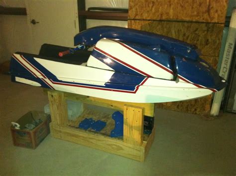 wood work   build  wood jet ski stand easy