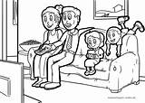 Fernsehen Malvorlage Gemeinsam Malvorlagen Family Fernseher öffnen sketch template