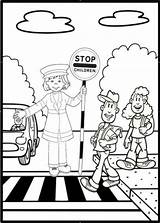 Safety Coloring Road Kids Crossing Zebra Colouring Drawing Traffic Choose Board Pages Preschool Child sketch template