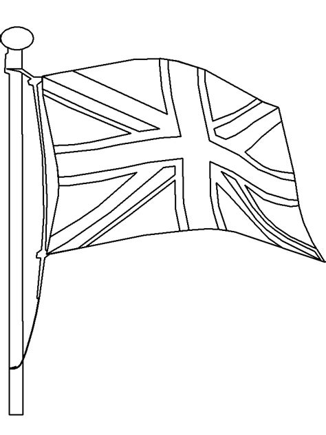 flag  england coloring page coloring home