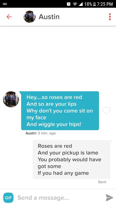 Found An Old Screenshot From The Worst Pick Up Line I Ever