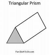 Prism Triangular Printable Shapes Shape Coloring sketch template