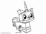 Unikitty Pages Coloring Princess Printable Fedde sketch template