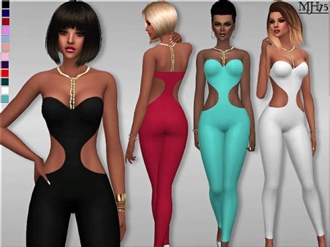 Organza Jumpsuit At Sims Addictions Sims 4 Updates