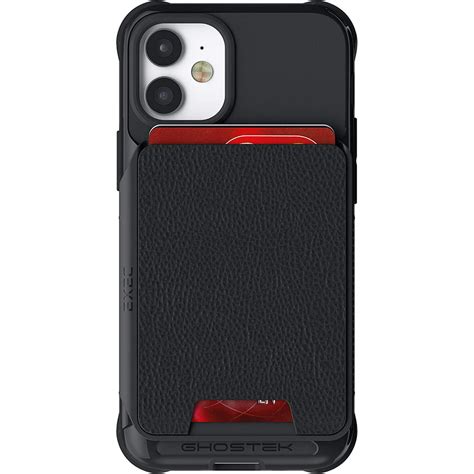 ghostek exec magnetic wallet iphone  mini case  card holder pocket easily removable