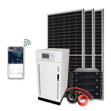 kva kw  grid solar power system  battery storagethree phase solar systemtanfon