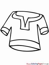 Coloring Clothes Kids Sheet Title sketch template