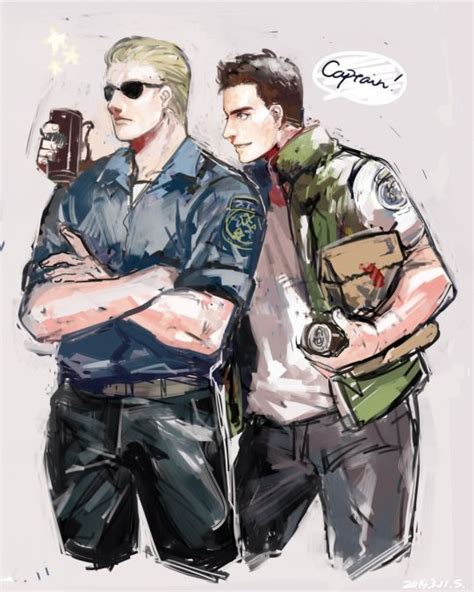 resident evil albert wesker and chris redfield wesker need to chill with his worker too