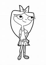 Isabella Phineas Ferb Coloringonly Coll sketch template