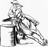 Barrel Horses sketch template