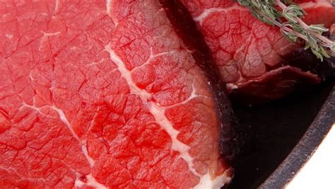 fresh raw red meat  stock footage video  royalty