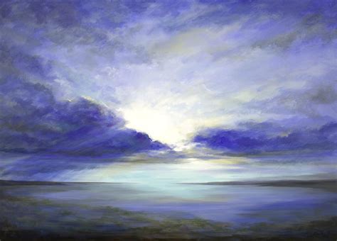 buy original art  sheila finch acrylic painting south bay sky