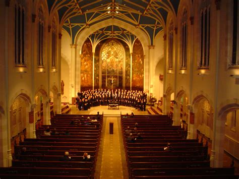 canisius college chorale  perform  campus   annunciation church elma  dome