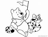 Tigger Pooh Winnie Coloring Pages Disneyclips sketch template