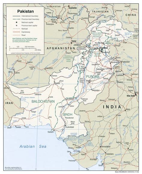 map  pakistan