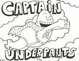 Underpants Captain Coloring Pages Printable Kids Print Color Sheets Book Cool Flying Drawing Birthday Dog Drawings Printables Books Cartoon Cueca sketch template