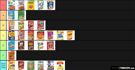 cereal tier list tier list tierlistscom