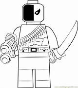 Lego Coloring Deathstroke Pages Coloringpages101 sketch template