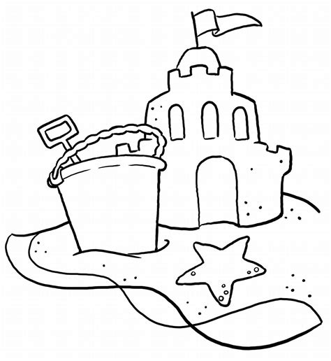beach coloring pages    print