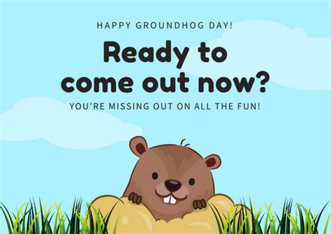 customize  groundhog day card templates  canva