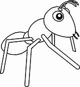 Ant Coloring Wecoloringpage Realistic Pages Elegant Cartoon Davemelillo sketch template
