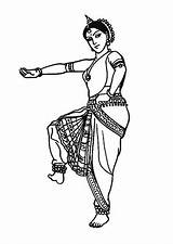 Danse Coloring Inde Indienne Tanz Tanzen Danseuse Coloriages Ballo Folklorico Magnifique Ausmalbild Hugolescargot Danseuses Spectacle Gifgratis sketch template