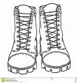 Boots Drawing Front Hiking Sketch Draw Illustration Vector High Shoes Army Shoe Leather Drawings Paintingvalley Hand Character Google sketch template