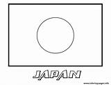 Flag Coloring Japan Japanese Pages Printable Color Print Clipart Library Pdf Popular Info sketch template