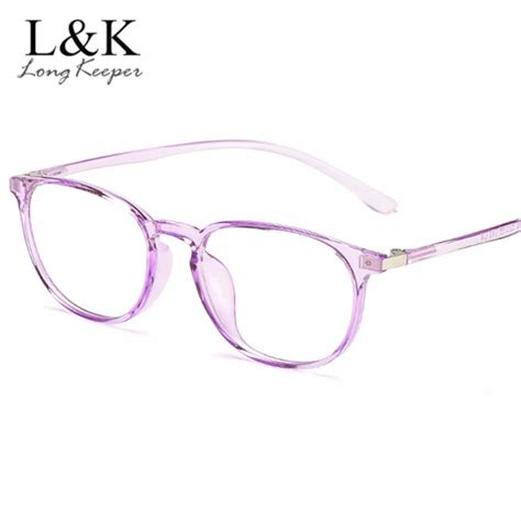 round tr90 korean fashion clear glasses frame glasses women fake
