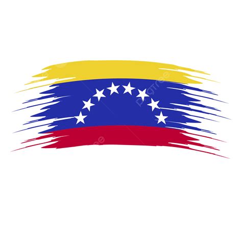 bandera de venezuela trazo de pincel clipart vector png bandera