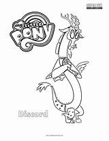 Discord Coloring Little Pages Pony Mlp Getcolorings sketch template