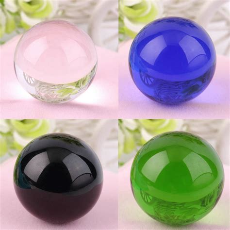 ml rare  crystal feng shui solid ball colorful glass balls china colorful crystal ball