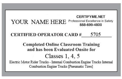forklift certification card certifymenet