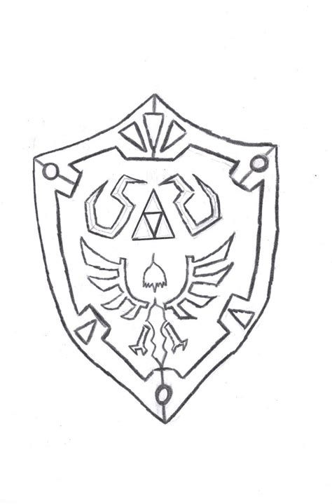 zelda shield coloring page pages sketch coloring page medieval
