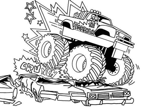 bigfoot monster truck coloring pages tsgoscom tsgoscom
