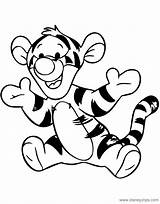 Baby Tigger Coloring Pages Pooh Disney Winnie Disneyclips Cartoon Pdf Kids Twister Mister Club sketch template
