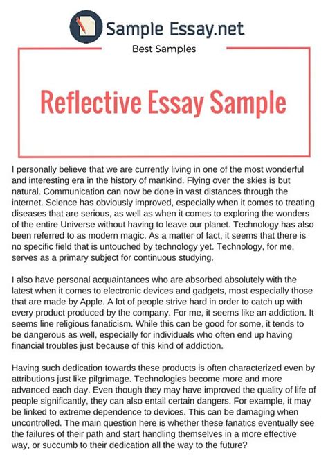 expository essay samples   facts reflective essay examples