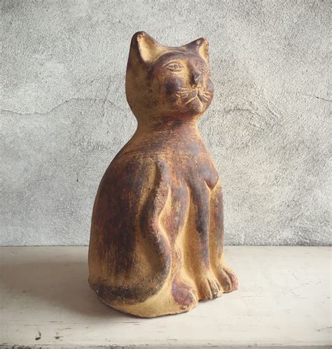 ceramic cat statue ubicaciondepersonascdmxgobmx